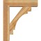 Ekena Millwork Merced Block Rough Sawn Bracket w/ Offset Brace, Western Red Cedar, 6"W x 22"D x 26"H BKT0604X22X26MRC05RWR - alternate 4
